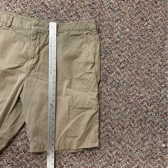 Quicksilver Tan Flat Front Chino 10" Inseam Shorts Size 38 - Picture 13 of 13